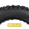2-Pack Ebike Fat Tires:MOHEGIA 20 x 4.0 Inch E-Bike Mountain Tire High-Performance Puncture-Resistant and All-Terrain Folding Replacement Bicycle Tire with Offroad or Trail Riding #4
