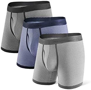 DAVID ARCHY 3/5er Pack Bambus Herren Unterhosen Boxershorts lockere Boxershorts Herren,Weich, Atmungsaktiv, fรผr Herren & Jungen