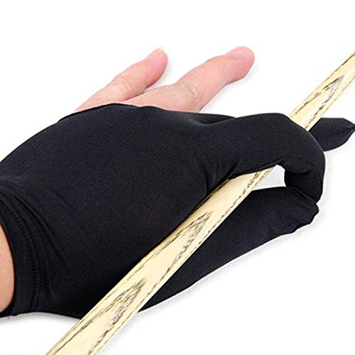 image for ORNOOU 10 Pieces Sports Billiard Glove Soft Quick-Dry 3 Fingers Show P
