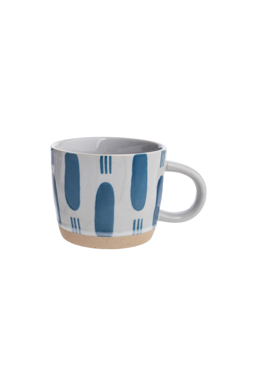 Tasse RUSTIC 250 ml Set 6-teilig Porzellan Kaffeetasse, Teetasse für Büro und Zuhause, mikrowellen spülmaschinenfest, 12,5 x 9,5 x 7,2 cm