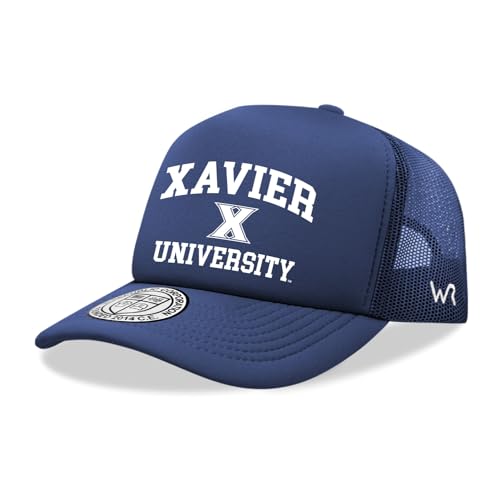 BH Fashion Company Xavier University Musketeers XU Trucker Mesh Snapback Seal Hat Navy Blue
