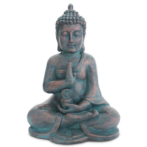 Art Deco Home - Figura Buda Sentado Resina 40 cm