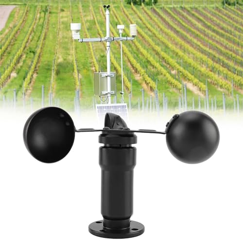 Omquot High Quality Aluminum Alloy Wind Speed Sensor Anemometer for Power Plant, Wind Speed Detector Aviation Cable Connector