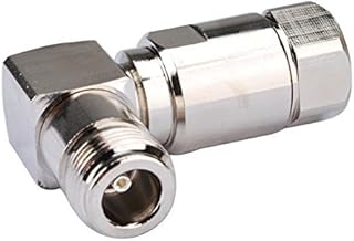 Rf Wire Coaxial Cable Terminal Copper Alloy Connector N Female Hexagon Soften Right Angle Clamp for Corrugated Copper 1/2 Ships from USA