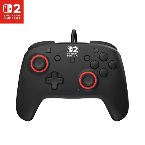Deal: Turtle Beach Rematch Wired Gaming Controller - Officially Licensed for Nintendo Switch 2, Nintendo Switch/Switch Lite/OLED – Hall-Effect Thumbsticks, Audio Controls, Mappable Buttons – Black/Red