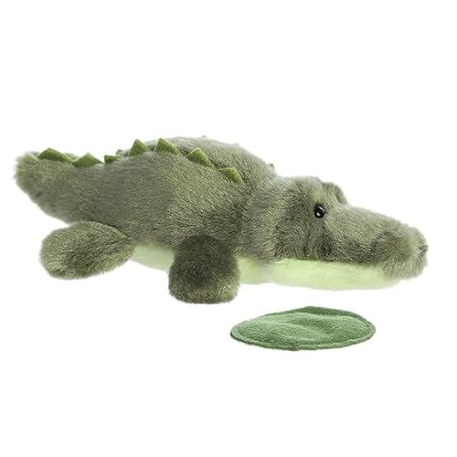 Aurora® Adorable Shoulderkins™ Kirk Alligator™ Stuffed Animal - Fun Buddy that Can Go Everywhere with You - Perfect for Kids 3+ Years and Costumes - Green 6.5 Inches