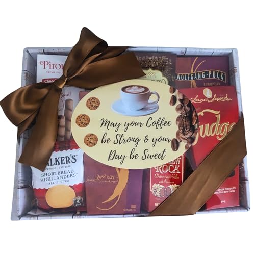 Coffee Gift Basket with Chocolate, Cookies for All...