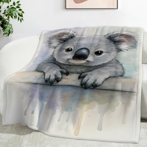 Couverture koala salon et chambre grand plaid pour soirée canapé cocooning - 2