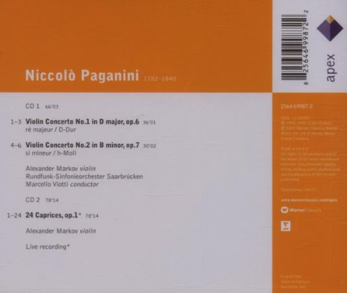 Violin Concertos 1 2 & 24 Caprices
