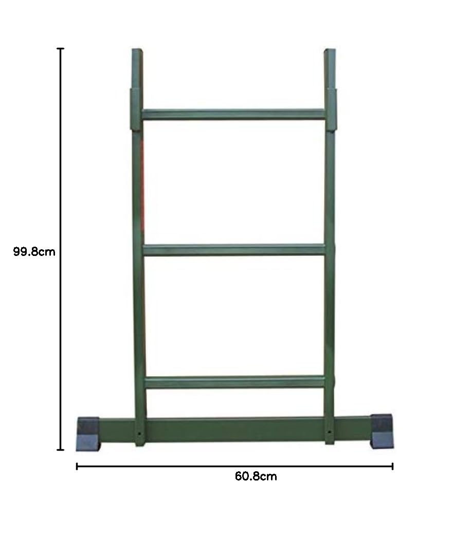 Berger + Schröter Aluminium Ansitzstuhl mit Verlängerung (31772), Sedile Uomo, Verde Oliva, XL