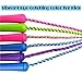 GiftExpress Adjustable Size Colorful Jump Rope for Kids and Teens - Outdoor Indoor Fun Games Skipping Rope Exercise Fitness Activity and Party Favor - Assorted Colors Pack of (6)