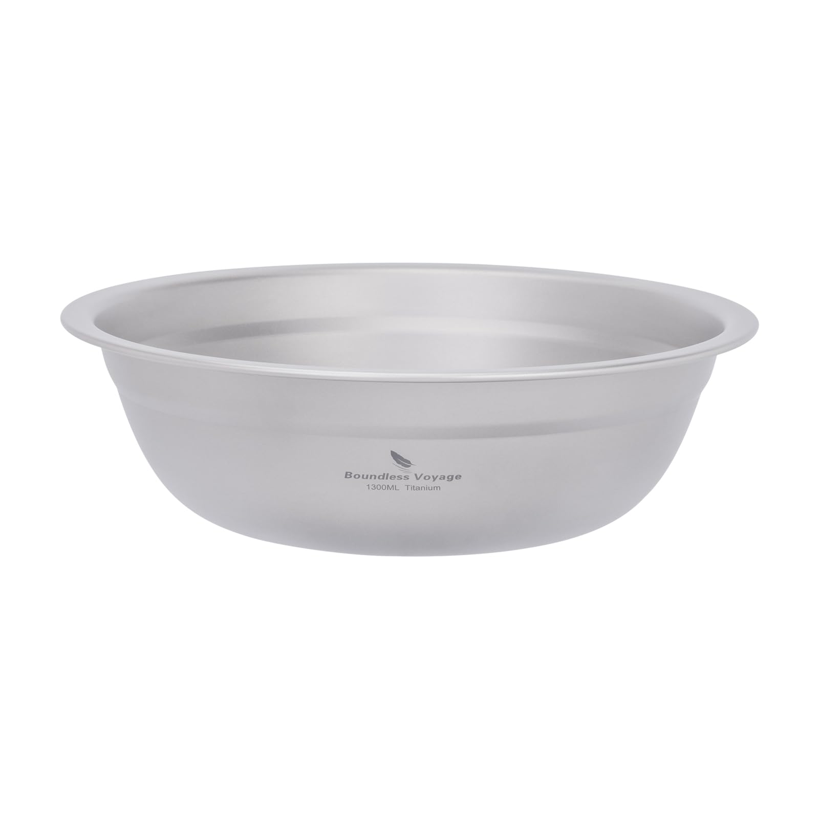 Boundless Voyage Camping Plate Titanium Pan Dish Bowls Set Ultralight Dinner Plate Stackable Tableware Set for Outdoor Home Kitchen Ti1147T 1300ml