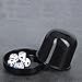 2 Set Plastic Dice Cup with Lid and Dice Professional Dice Shaker Cup for KTV Bar Clubs Game Party Favor, 2pcs Cups & 10pcs Dices (Black)
