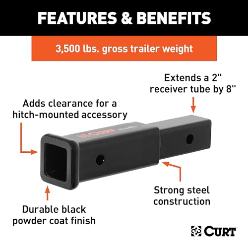 CURT Manufacturing 45791 2" Receiver Extender by CURT - Image 3