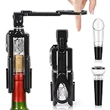 Pinesea 5-in-1 Professional Lever Corkscrew Set，Save Effort Wine Opener with Foil Cutter,Wine Poure