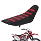Anxin Universal Motorrad Greifer Sitzbezug Gummi Soft Skin Covers Fit for Most of Dirt Bike Sie SX CRF KXF RM YZ YZF KLX 125 250 150 200 250 350 450 Dirt Pit Bike Off Road Rot