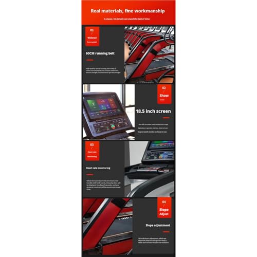 Image of Commercial Treadmill Gym Silent Shock Absorption Multi-Function Home Large Walking Machine Indoor Full Set Equipment