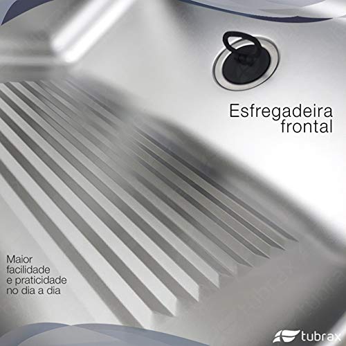 Tanque 55 X 45 X 22 Cm Aço Inox 304 Com Válvula Tubrax