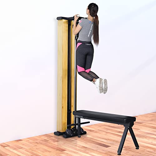 215 cm hoch mit präzisen Rollen sichtbar. - Detailansicht von AsVIVA MG7 Kabelzugstation mit 101 kg Deal – Dealfoxx.de