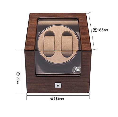 Enrollador de relojes automático madera para 2 relojes de pulsera 8