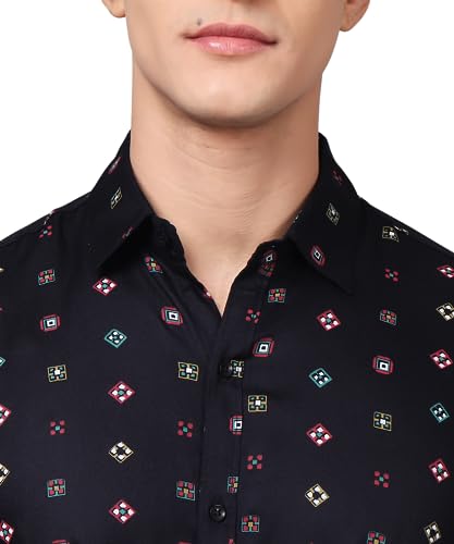 Image of Fashionable Trybuy Premium Printed Cotton Casual Shirt for Men