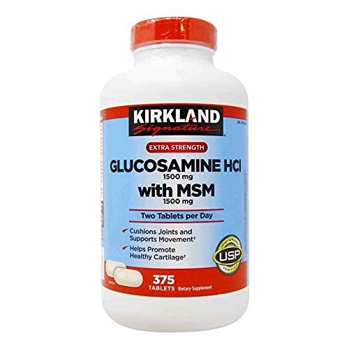 Kirkland Signature Glucosamine With Msm, 375 Tablets #TOP1