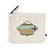 Lakes Region, New Hampshire, Kayak Scene, Contour (100% Cotton Canvas Travel Accessory Go Bag)