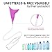 Syarme Female Urination Device Silicone Tube, Reusable Extension Tube, Used in Conjunction Female Urinal, Suitable for Travel, Festivals, Camping, Traffic Jams, etc, with Connector (L)