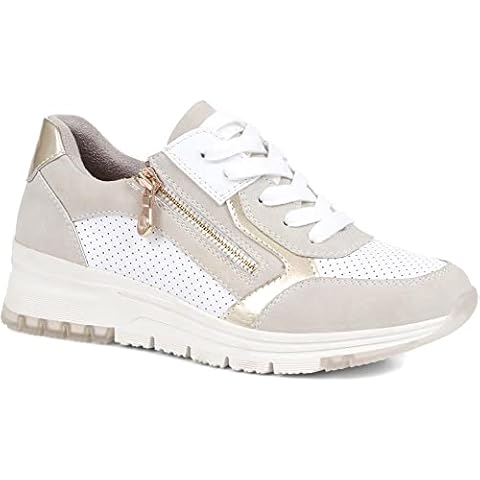 Bellissimo Beige Wedge Trainers Size 6 Cover