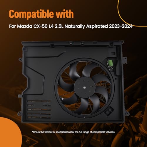 Image of maXpeedingrods Engine Cooling Fan Assembly for Mazda CX-50 2023-2024 2.5L Naturally Aspirated, PX8E15025