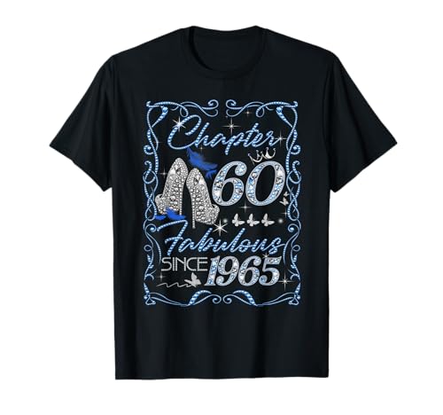 Chapter 60 Fabulous Since 1965 Diamond Heels 60th Birthday Camiseta