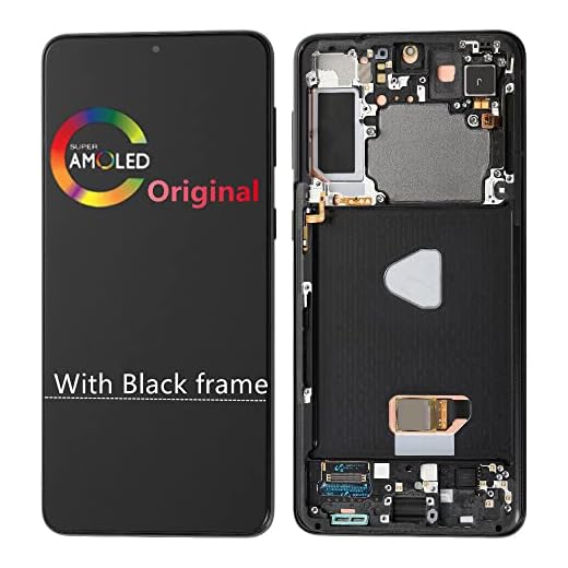 Substituição original de 6,7 polegadas para Samsung Galaxy S21 Plus G996B G996B/DS G996U G996W LCD S21PLUS 5G Display Touch Screen digitalizador (com moldura preta)