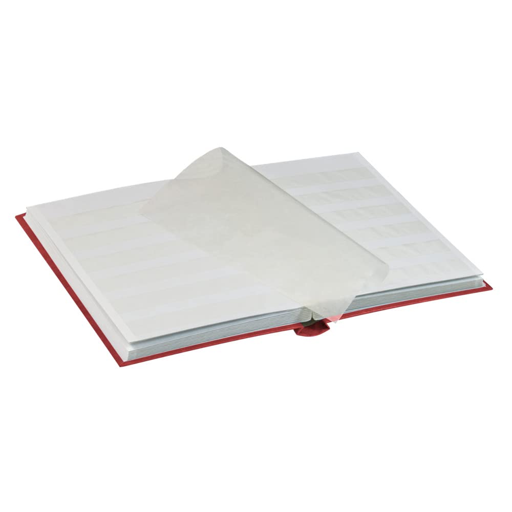 LINDNER Das Original Classeur pour Timbres Standard avec 32 Pages Blanches, 165 x 220 x 24 mm, Rouge