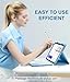 Harvopu Compatible for iPad 11th 10th Generation Case with Keyboard, Folio Cover with Pencil Holder, Multi-Touch Trackpad, 7 Color Backlit, Detachable Keyboard for iPad (A16) 11th/10th Gen (Sky Blue)