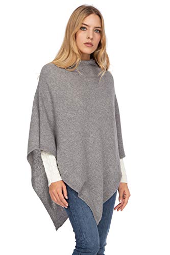 Marine-Cashmere-Poncho-aus-Kaschmir-Mischgewebe-fuer-Damen-zart-und-weich-aus-Kaschmir-inklusive-Geschenkbox