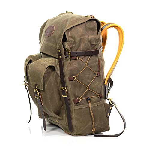Frost River Isle Royale Junior Bushcraft Backpack - Durable Waxed Canvas Outdoor Hiking Pack, 26 Liter, Field Tan #TOP1