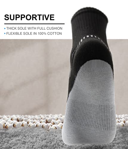 Bulliant Compression Socks For Men 6 Pairs, Running Athletic Socks Dress For Men Full Cushioned Sole #TOP2