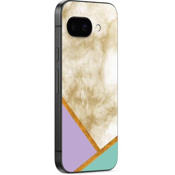 Skinit Decal Phone Skin Compatible with Google Pixel 9a - Angled Marble Design