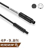 Dash Cam Rear View Camera Extension Cord,YQMAJIM 4 Pin 9.8 Ft Extension Cable for Car Backup Camera/ Reverse Car Recorder(4 Pin 9.8Ft)
