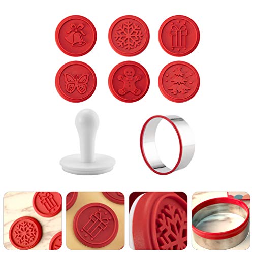 Hemoton 1 Conjunto Moldes De Natal Em Relevo Cortadores De Biscoito De Natal Cortador De Biscoito De