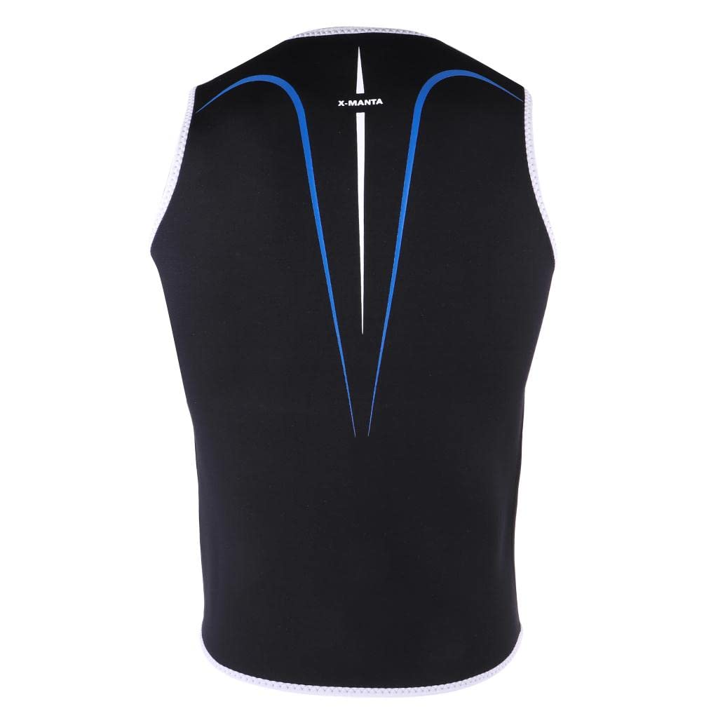 Herren 3mm Neopren Neoprenanzug Hautausschlag Weste Ärmellose Jacke Tauchen Surfmantel