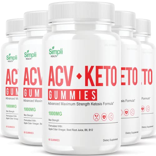 IDEAL PERFORMANCE (5 Pack) Simpli ACV Ketos Gummies Simpli Health Gummies (300 Gummies)