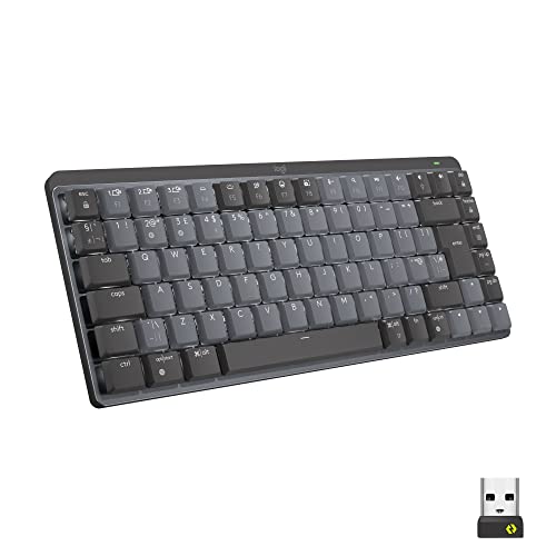 Logitech MX Mechanical Wireless Illuminated Keyboard, Linear Switches, Backlit, Bluetooth, USB-C, macOS, Windows, Linux, iOS, Android, Metal