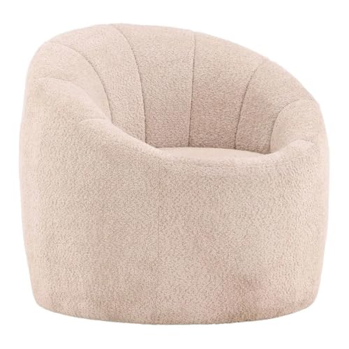 Paris Prix Pouf Rond Design Warren 80cm Beige