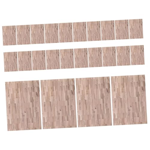 Revêtement de sol miniature UKCOCO en imitation bois pour décorer 24 pièces