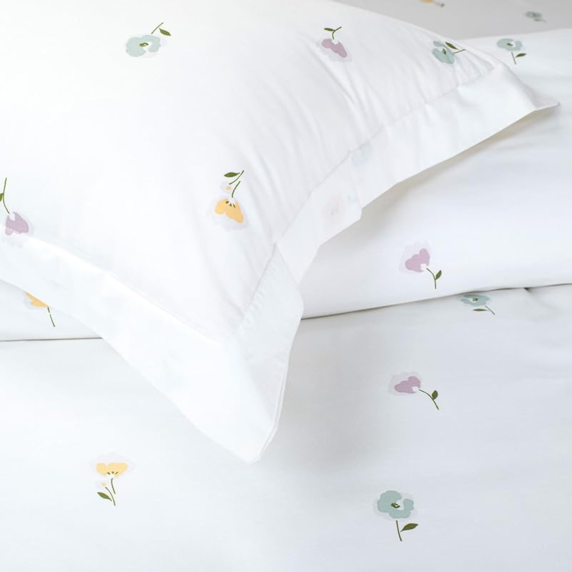 400 TC 100% Cotton Single Bedsheet Set, Soft Breathable