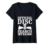 Photo Gallery donna disc golf course frisbee, squadra ufficiale di ricerca di dischi maglietta con collo a v Photo Gallery donna disc golf course frisbee, squadra ufficiale di ricerca di dischi maglietta con collo a v