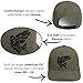 Paramount Outdoors Rock Fish 3-D Puff Embroidery Fishing Hat Salmon Trout Fly Fishing Baseball Cap (Olive)