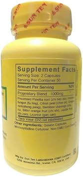 Sun Ten - Hoelen & Bamboo Combination Capsules/Wen Dan Tang/