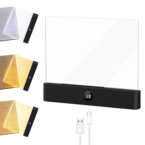 💡【Materiali di alta qualità】La luce per libri a LED intelligente è realizzata in materiale ABS di alta qualità e pannello PC ad alta definizione, con un pannello unico per garantire che il corpo della lampada sia robusto e durevole, prevenendo efficacemente la deformazione del carattere, il restringimento, il restringimento e i problemi di alone. Le sue caratteristiche resistenti all'usura e ai graffi consentono di mantenere la lampada come nuova anche dopo un uso prolungato.
